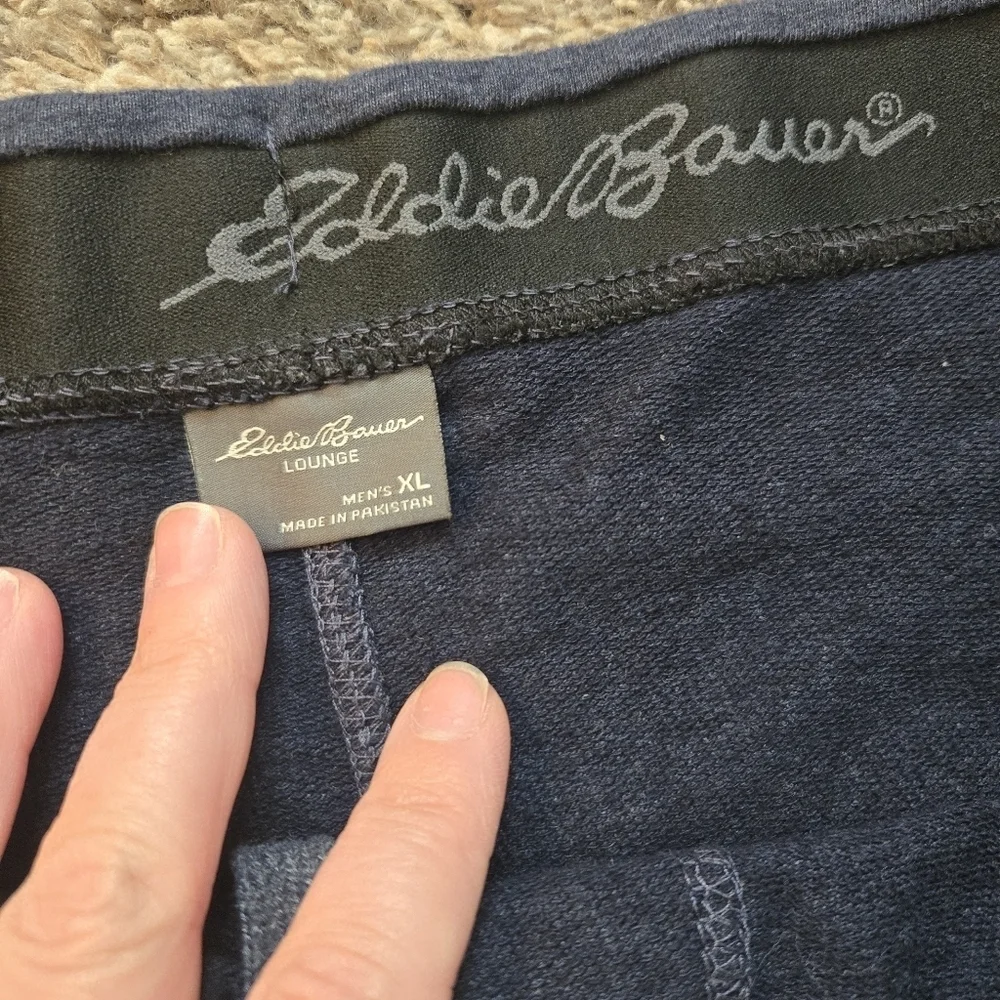 Eddie Bauer Navy Men's Casual Lounge Shorts Size XL
